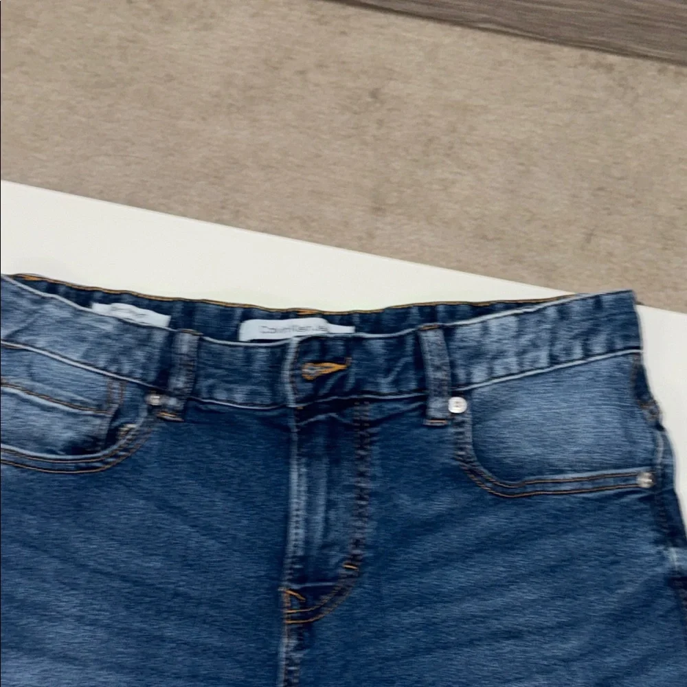 Calvin Klein Slim Straight Jeans Womens 18 Blue Denim